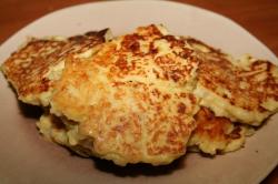 potato pancakes up close