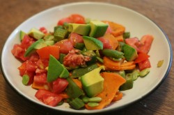 New Orleans sweet potato hash